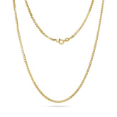 Medium Box Link Chain 9ct Yellow Gold - Dracakis Jewellers